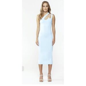 NEW~ BARDOT ECHO CUT OUT MIDI DRESS IN CORNFLOWER BLUE~ XS